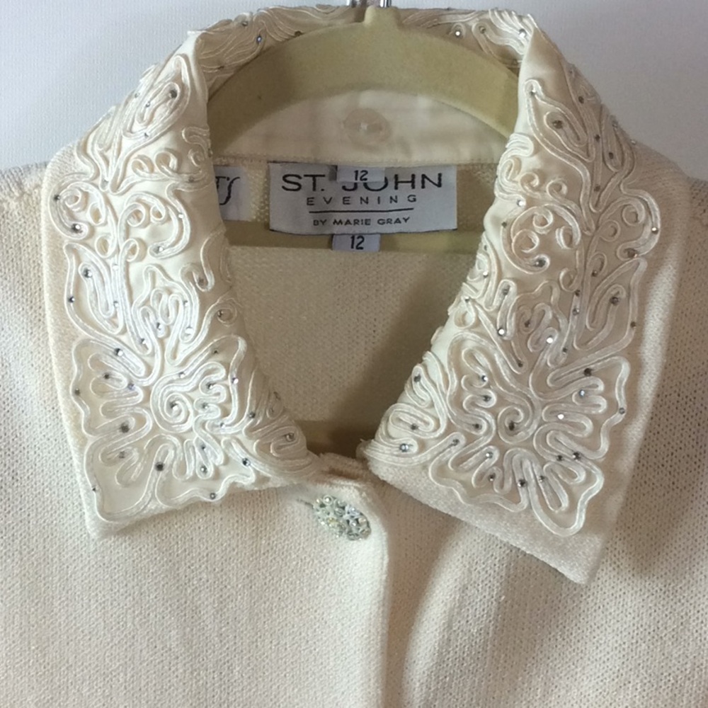 St. John cream evening suit. NWOT